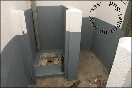 Les toilettes presque finies