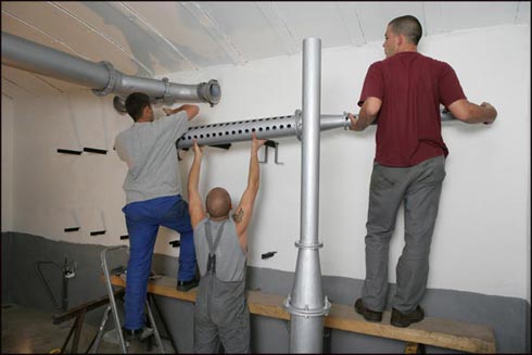 Remontage des tuyaux de ventilation