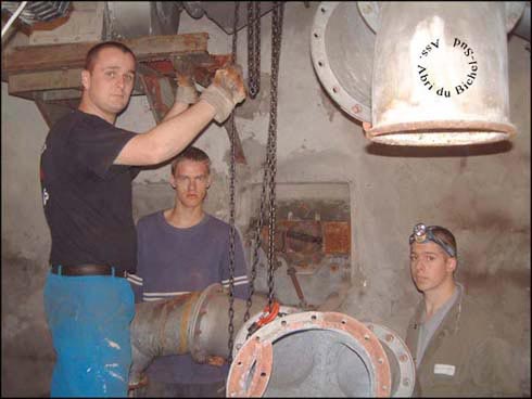D�montage des tuyaux