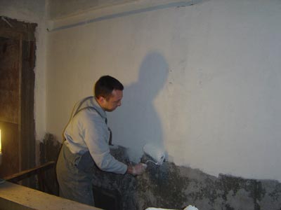 Premi�re couche de blanc