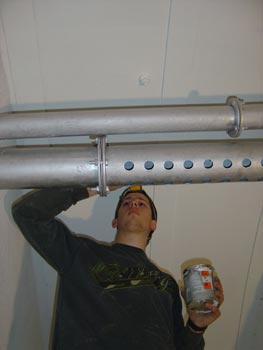 Mise en peinture de la ventilation