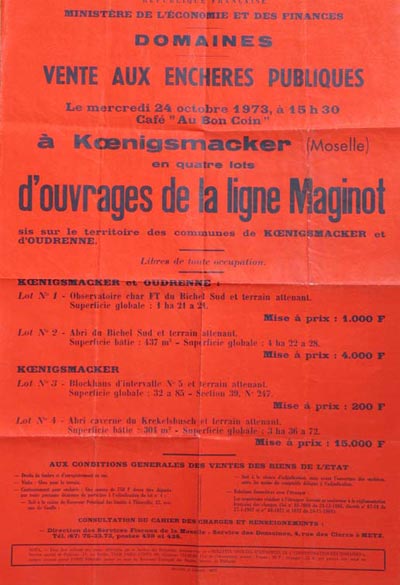 Affiche de vente