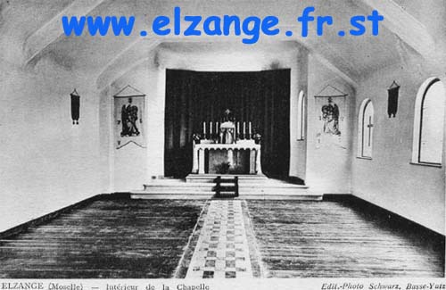 La Chapelle du Camp apr�s guerre - Vue int�rieure