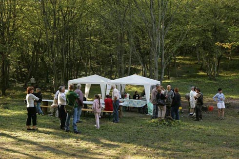 La buvette install�e pour l'occasion