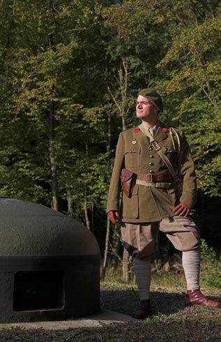 Fr�d�ric en tenue d'officier.